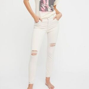 Free People Shark Bite Skinny Jeans